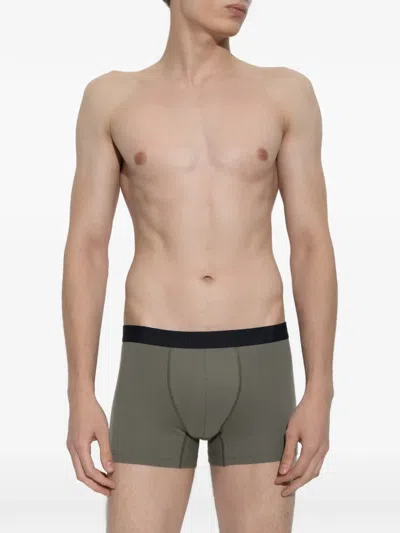 Hanro Cotton Essentials Boxers Pack In Green
