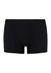 Hanro Mens Black Elasticated Slim-fit Stretch-cotton Trunks In Black