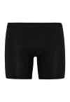 Hanro Cotton Essentials Cotton Long Boxer Brief In Black