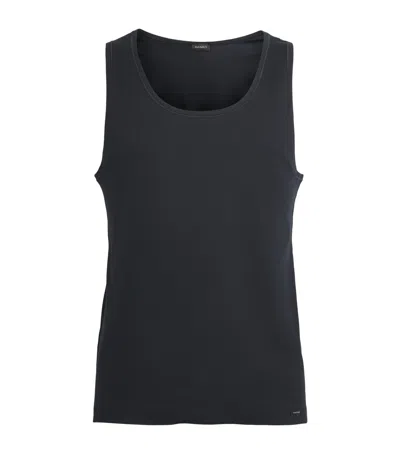 Hanro Cotton Essentials Tank Top In Black