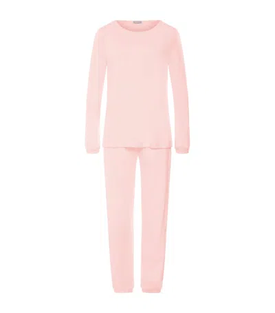 Hanro Cotton Franca Pyjama Set In Nude