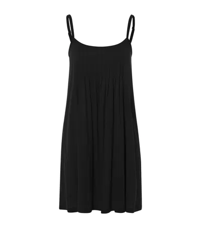 Hanro Cotton Juliet Slip Dress In Black