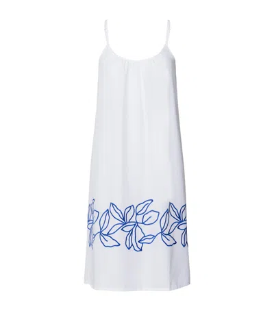 Hanro Cotton Liz Midi Dress In White