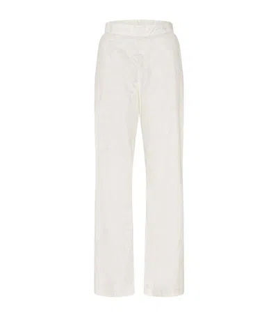 Hanro Cotton Long Trousers In Ivory