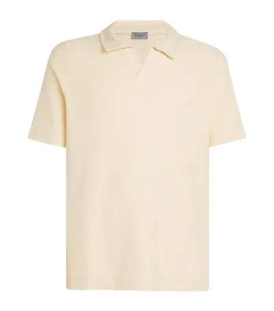 Hanro Cotton Loungy Summer Polo Shirt In Neutral