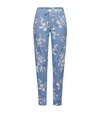 Hanro Cotton-modal Printed Trousers In Pearly Flower