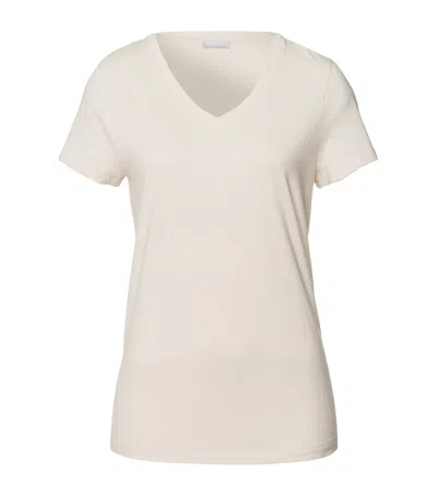 Hanro Cotton-modal Sleep & Lounge T-shirt In Beige