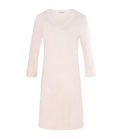 Hanro Cotton Moments Nightdress In Neutral