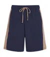 Hanro Night And Day Cotton Drawstring Shorts In Blue