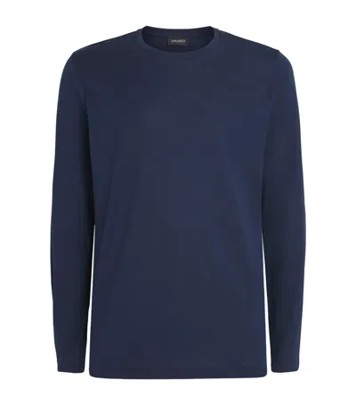 Hanro Cotton Night & Day T-shirt In Blue