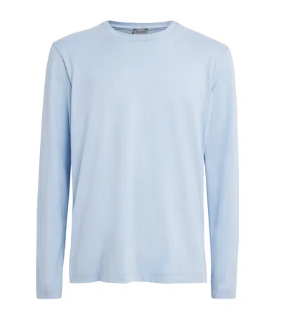 Hanro Cotton Night & Day T-shirt In Blue