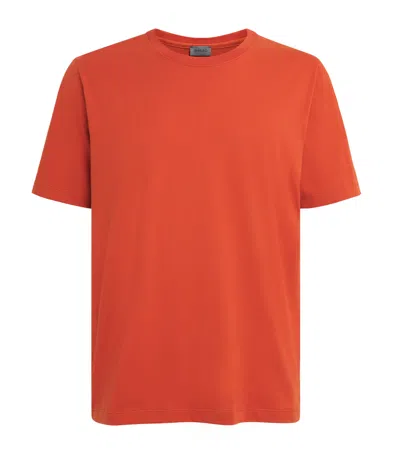 Hanro Cotton Night & Day T-shirt In Red