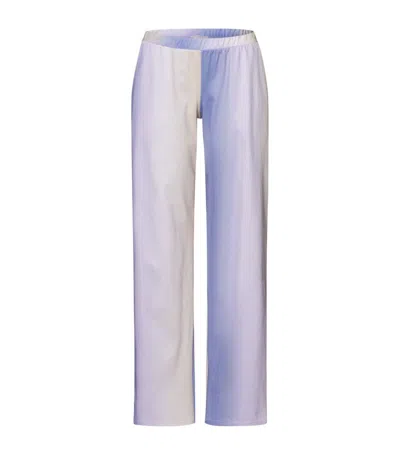 Hanro Cotton Ombré Loie Pyjama Trousers In Blue