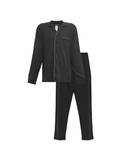 Hanro Cotton Pajama Set (set Of Two) In Gold