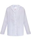 Hanro Cotton Pajama Top In Purple