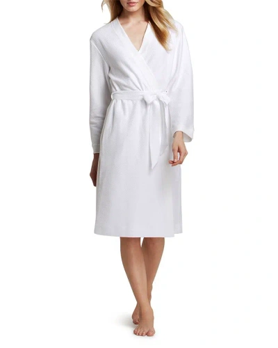 Hanro Cotton Pique Robe In White