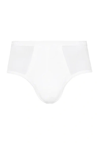 Hanro Cotton Pure Cotton Full Brief With Fly In White