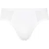 Hanro Cotton Pure Cotton High Leg Brief In White