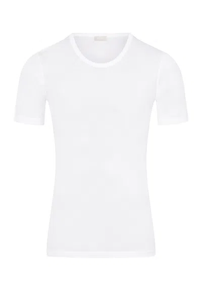 Hanro Cotton Pure Fitted Cotton Crew Neck T-shirt In Multi