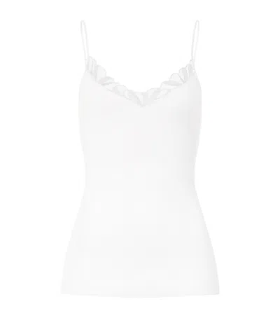Hanro Cotton Rosaria Tank Top In White