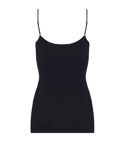 Hanro Cotton Seamless Camisole In Black