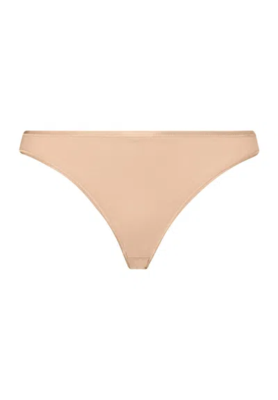 Hanro Cotton Seamless Cotton Bikini In Neutral