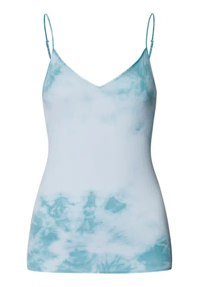 Hanro Cotton Seamless Cotton Camisole In Blue