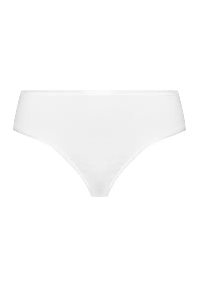 Hanro Cotton Seamless Cotton High Cut Full Brief In Animal Print