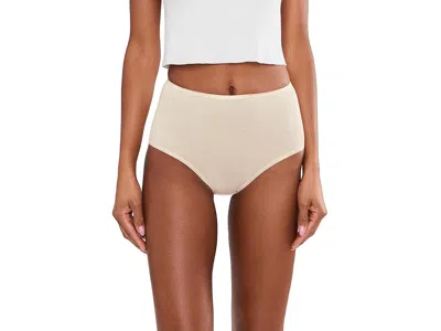 Hanro Cotton Seamless Full Brief In Neutral