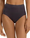 Hanro Cotton Seamless Full Briefs In Black