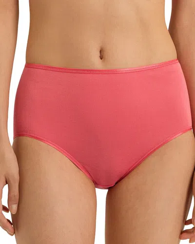 Hanro Cotton Seamless Full Briefs In Porcelain