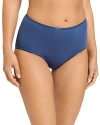 Hanro Cotton Seamless High-leg Briefs In True Navy