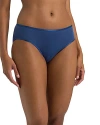 Hanro Cotton Seamless High-leg Briefs In True Navy