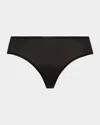 Hanro Invisible Cotton High-cut Briefs In Black
