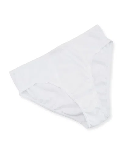 Hanro Cotton Seamless High-leg Briefs In Vapor