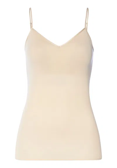 Hanro Cotton Seamless Padded Cotton Camisole In Multi
