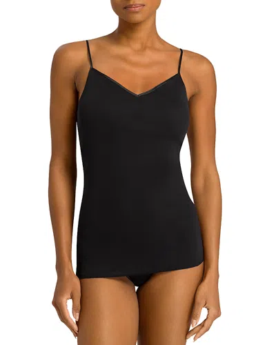 HANRO COTTON SEAMLESS PADDED SPAGHETTI STRAP CAMI