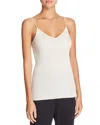 Hanro Cotton Seamless V-neck Cami In Pale Cream