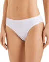 Hanro Seamless Midi Stretch-cotton Briefs In White