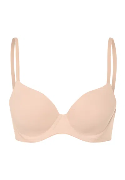 Hanro Cotton Sensation Padded T-shirt Bra In Pink