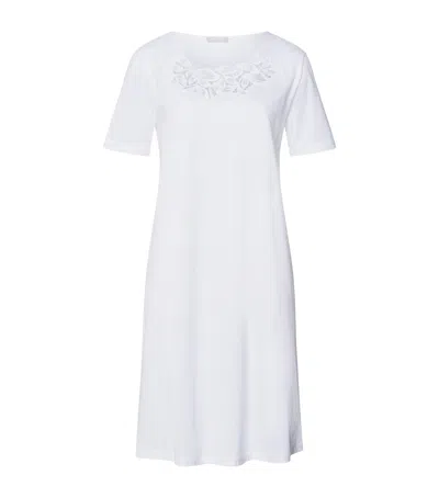 Hanro Cotton Short-sleeve Liz Nightdress In White