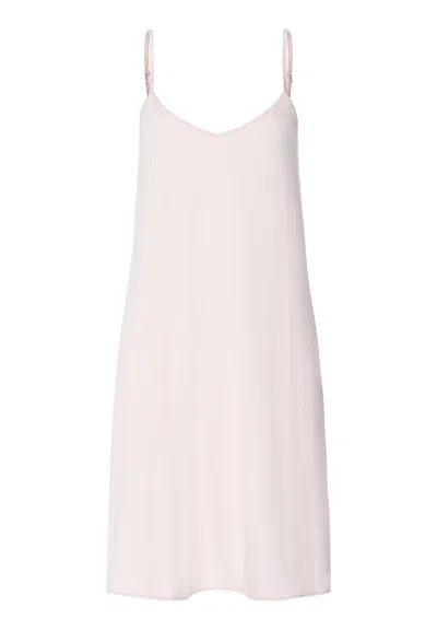 Hanro Cotton Silk Cotton Chemise In Gray