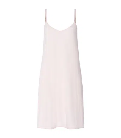Hanro Cotton Silk Nightdress In White