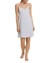 Hanro Cotton Silk Spaghetti Chemise In Blue