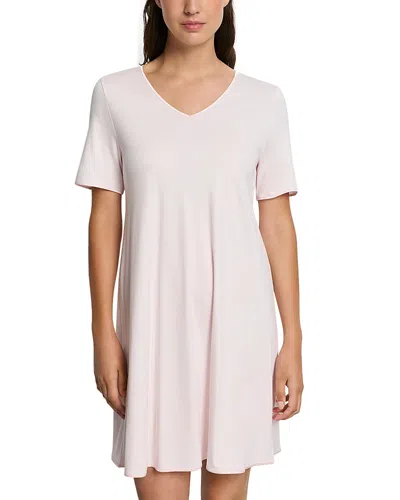 Hanro Cotton Silk V Neck Nightgown In White