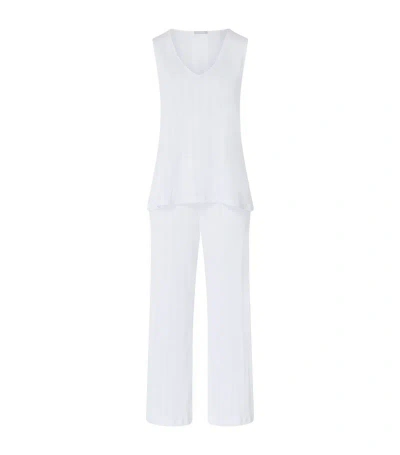 Hanro Cotton Simone Pyjama Set In White