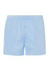 Hanro Men's Sporty Mercerized Cotton Boxers In Placid Blue
