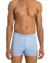 Hanro Men's Sporty Mercerized Cotton Boxers In Placid Blue