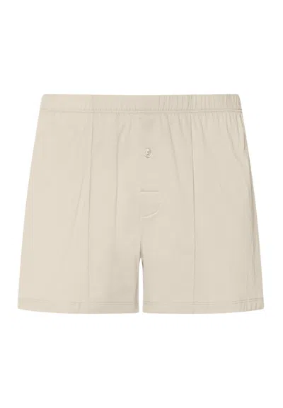 Hanro Cotton Sporty Button Fly Cotton Boxer In Multi