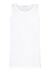 Hanro Natural Function Stretch-jersey Vest In White
